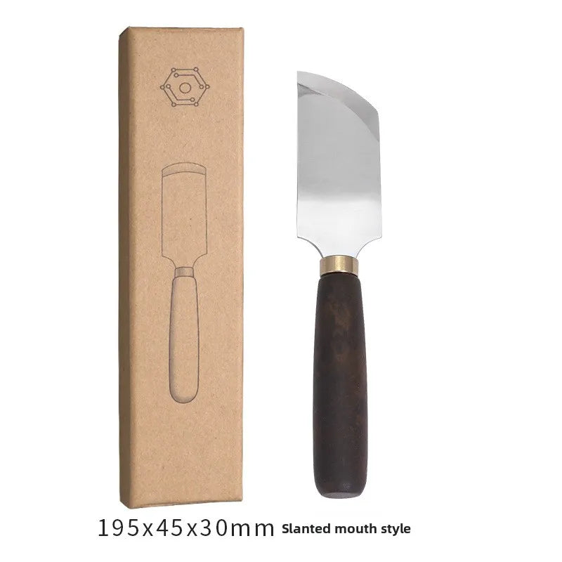 Japanese Style Leather Thinning Knife Hand Forged Leather Craft Tool for Carving Tanning Leather Art DIY Leatherworking Projects