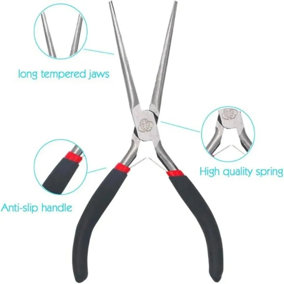 1PC Multi Function Long Nose Plier Needle Nose Plier Forceps Repair Hand Tool DIY Mini Jewelry Pliers Jewelry Tools & Equipments