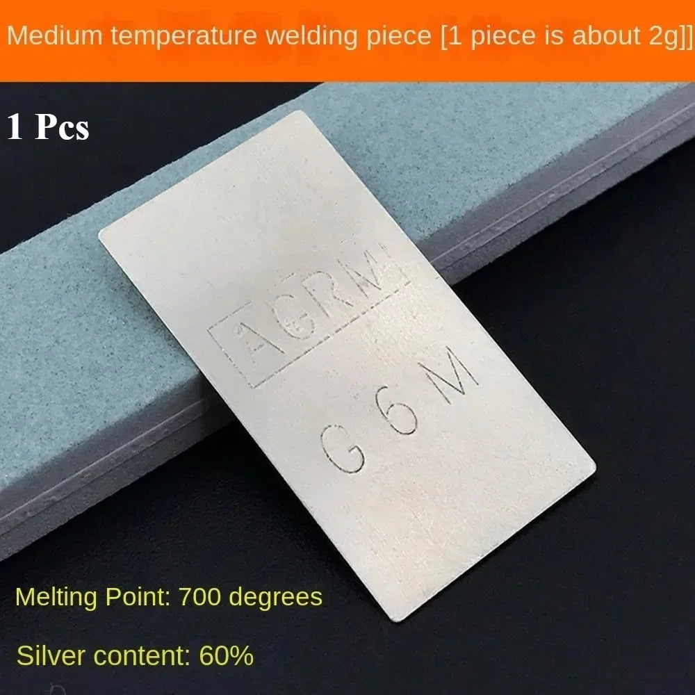 Silver Solder Wire & Sheet for Jewelry Making DIY Ring Bracelet Repair Multi Temp - Professional Easy to Use Soldering Craft Kit