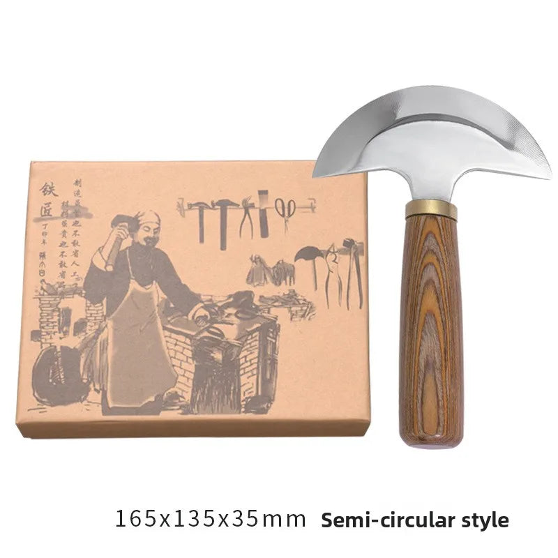 Japanese Style Leather Thinning Knife Hand Forged Leather Craft Tool for Carving Tanning Leather Art DIY Leatherworking Projects
