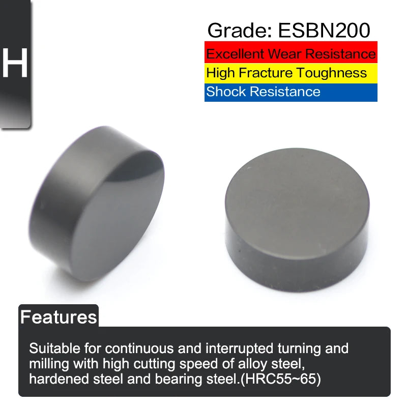 RNGN0603 RNGN0903 RNGN1203 RNGN1204 round CBN inserts PCBN turning tool cnc lathe cutter RNGN 0904 cubic boron nitride plate 2pc
