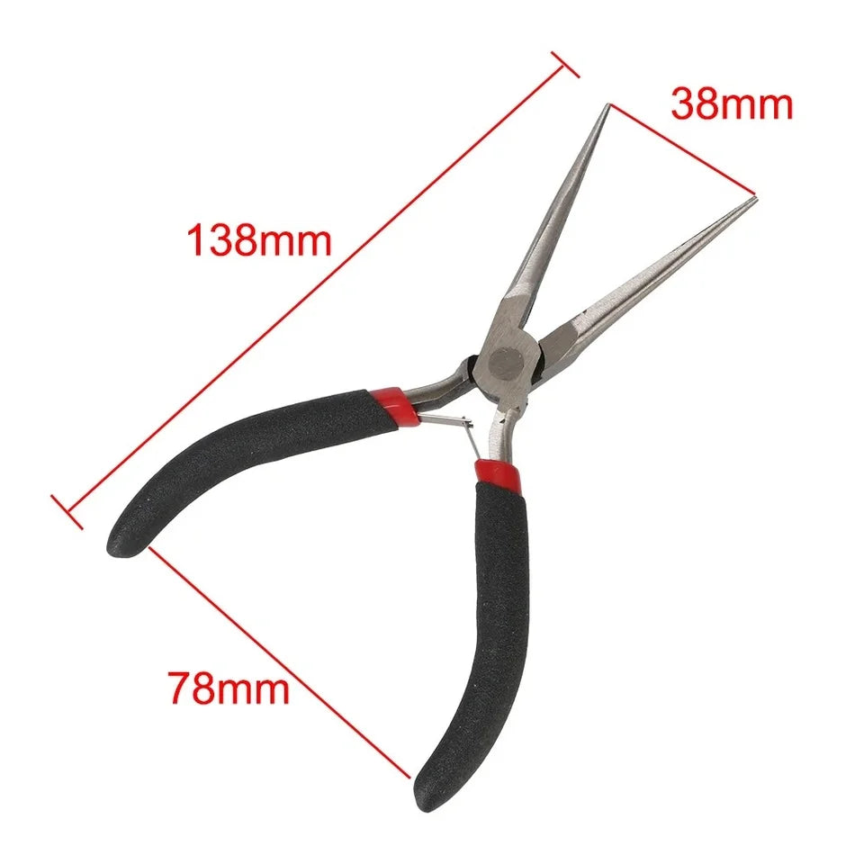 1PC Multi Function Long Nose Plier Needle Nose Plier Forceps Repair Hand Tool DIY Mini Jewelry Pliers Jewelry Tools & Equipments