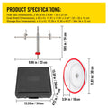 SucceBuy Adjustable Steel Hole Saw Cutter Kit 40-200mm w/ Shield Hole Cutter Drill Bit DIY Tool Sheetrock Veneer Slate