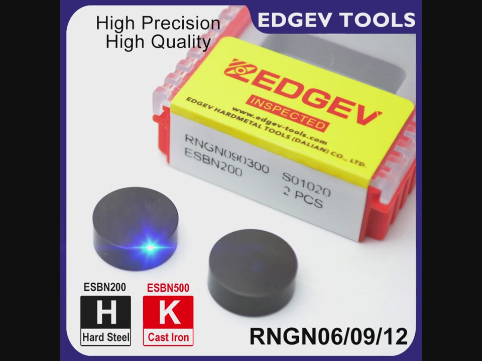RNGN0603 RNGN0903 RNGN1203 RNGN1204 round CBN inserts PCBN turning tool cnc lathe cutter RNGN 0904 cubic boron nitride plate 2pc